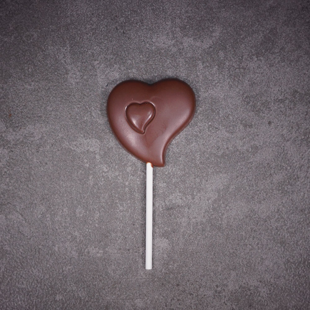 Schokoladenlutscher - Herz - &amp;quot;Die drei Schokojungs&amp;quot;, echter Kakao ...